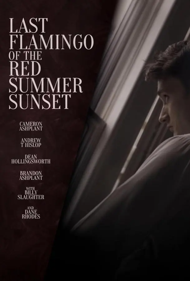 Последний фламинго красного летнего заката